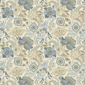 Garderobenleiste QUEENCE Muster Garderobenhalter Gr. B/H/T: 80 cm x 120 cm x 5 cm, blau Haken