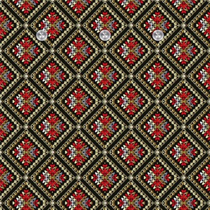 Garderobenleiste QUEENCE Muster Garderobenhalter Gr. B/H/T: 80 cm x 120 cm x 5 cm, rot Haken