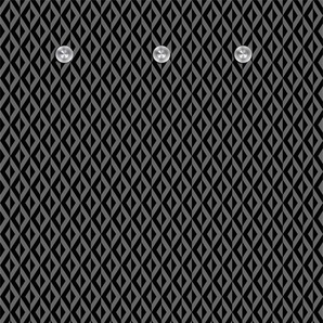 Garderobenleiste QUEENCE Muster Garderobenhalter Gr. B/H/T: 80 cm x 120 cm x 5 cm, schwarz Haken