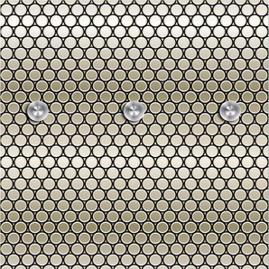 Garderobenleiste QUEENCE Punkte Garderobenhalter Gr. B/H/T: 50 cm x 120 cm x 10 cm, goldfarben Haken