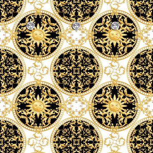 Garderobenleiste QUEENCE Sonnen Garderobenhalter Gr. B/H/T: 80 cm x 120 cm x 5 cm, gelb Haken