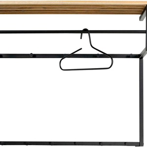 Garderobenleiste SPINDER DESIGN Garderobenhalter Gr. B/H/T: 100 cm x 76 cm x 34 cm, schwarz Haken