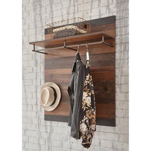 Garderobenpaneel 80 x 100 x 27cm Braun