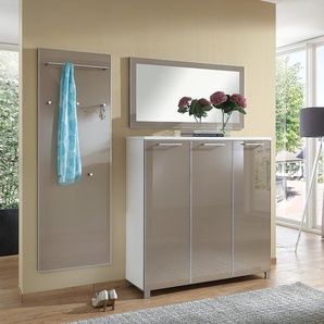 Garderobenpaneel I 60 x 170 x 10cm Grau/Taupe
