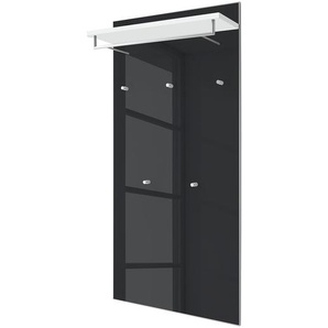 Garderobenpaneel III 80cm Schwarz/Grau/Anthrazit/Weiß