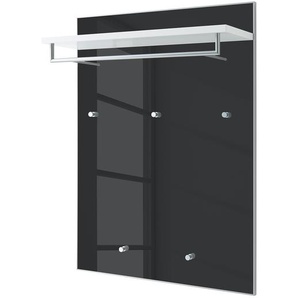 Garderobenpaneel IV 80 x 109 x 27cm Schwarz/Grau/Anthrazit/Weiß