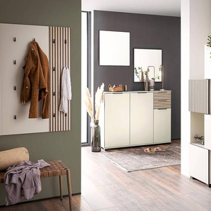 Garderobenpaneel Alexa - 74 cm 74 x 109 x 2cm Beige/Cremeweiß