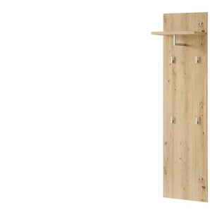 uno Garderobenpaneel  Turin ¦ holzfarben ¦ Holzwerkstoff ¦ Maße (cm): B: 40 H: 158 T: 30.0