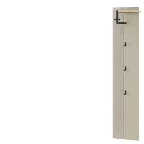 Garderobenpaneel  Brera ¦ beige ¦ Holzwerkstoff,Glas ¦ Maße (cm): B: 38 H: 165 T: 26.0
