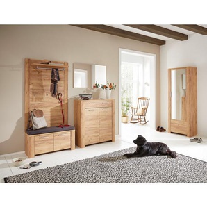 Garderobenpaneel 96 x 153 x 30cm Braun