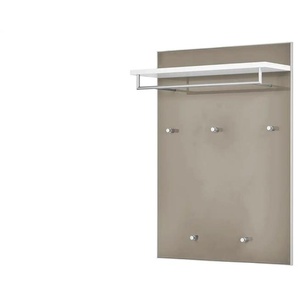 Garderobenpaneel Duna ¦ beige ¦ Glas,Holzwerkstoff ¦ Maße (cm): B: 80 H: 109 T: 27.0