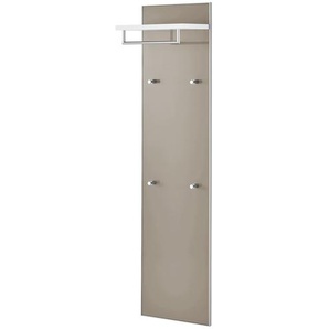 Garderobenpaneel  Duna ¦ beige ¦ Glas,Holzwerkstoff ¦ Maße (cm): B: 42 H: 170 T: 27.0