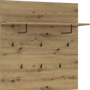 Garderobenpaneel FORTE Trondheim Garderobenpaneele Gr. B/H/T: 90 cm x 100 cm x 30 cm, braun (artisan eiche) Garderobenpaneele Breite ca. 90 cm