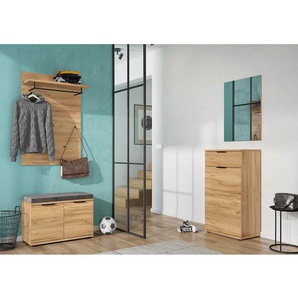 Garderobenpaneel 75 x 110 x 30cm Braun