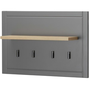 Garderobenpaneel - grau - Materialmix - 86,5 cm - 57 cm - 19,5 cm | Möbel Kraft