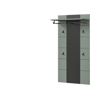 Garderobenpaneel ¦ grau ¦ Holzwerkstoff ¦ Maße (cm): B: 80 H: 145