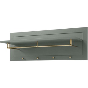 Garderobenpaneel - grün - Materialmix - 109 cm - 40 cm - 20 cm | Möbel Kraft