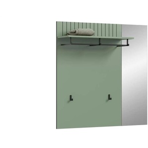 Garderobenpaneel ¦ grün ¦ Holzwerkstoff ¦ Maße (cm): B: 106 H: 106