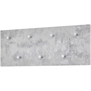 Garderobenpaneel  Heringsdorf ¦ grau ¦ MDF-Platte ¦ Maße (cm): B: 80 H: 30 T: 5.5