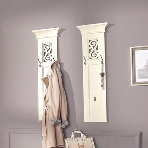Garderobenpaneel HOME AFFAIRE Arabeske Garderobenpaneele Gr. B/H/T: 30 cm x 100 cm x 7 cm, beige (cremefarben) Garderobenpaneele im 2er Set, mit eingearbeiteten Ornamenten, Breite pro Paneel 30 cm
