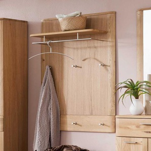 Garderobenpaneel in Eiche Bianco 90 cm breit
