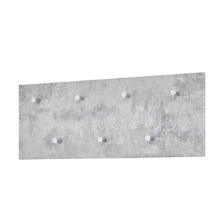 Garderobenpaneel Lesa | grau | MDF-Platte | 80 cm | 30 cm | cm 5,5 |