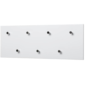 Garderobenpaneel Lesa | weiß | MDF-Platte | 80 cm | 30 cm | cm 5,5 |