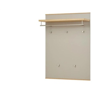 Garderobenpaneel  Longo ¦ beige ¦ Holzwerkstoff,Hartholz ¦ Maße (cm): B: 80 H: 109 T: 27.0