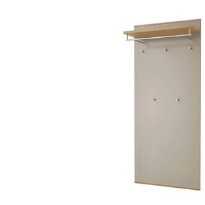 Garderobenpaneel  Longo ¦ beige ¦ Holzwerkstoff,Hartholz ¦ Maße (cm): B: 80 H: 183 T: 27.0