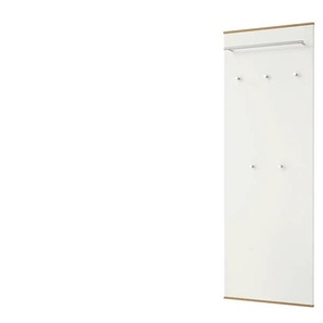 Garderobenpaneel  Longo ¦ weiß ¦ Holzwerkstoff ¦ Maße (cm): B: 60 H: 170 T: 10.0
