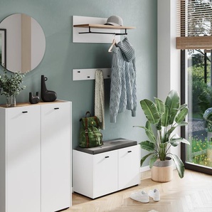 Garderobenpaneel »Lucena« - braun - Holz -