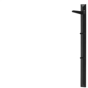 Garderobenpaneel  Mörlen ¦ schwarz ¦ Massivholz ¦ Maße (cm): B: 27 H: 120 T: 20.0