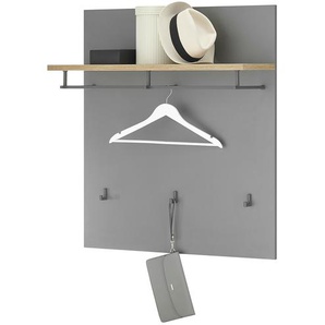 Garderobenpaneel  Mori ¦ grau ¦ Holzwerkstoff ¦ Maße (cm): B: 85 H: 95 T: 27.0