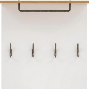 Garderobenpaneel SCHILDMEYER Marit Garderobenpaneele Gr. B/H/T: 50,0 cm x 110,6 cm x 19,9 cm, weiß (weiß, eichefarben) Garderobenpaneele Breite 50 cm