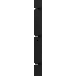 Garderobenpaneel - schwarz - Materialmix - 30 cm - 120 cm | Möbel Kraft