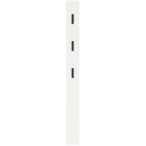 Garderobenpaneel, Schwarz, Weiß, Holzwerkstoff, 15x170x3 cm, Garderobe, Garderobenpaneele, Garderobenpaneele