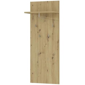 Garderobenpaneel Tulcan | holzfarben | Holzwerkstoff,Metall | 59,9 cm | 155,2 cm | cm 27,3 |