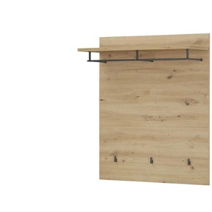 Garderobenpaneel  Turino Neo ¦ holzfarben ¦ Holzwerkstoff,Metall,Kunststoff ¦ Maße (cm): B: 86 H: 101 T: 29.6