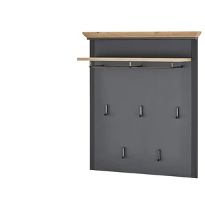 Garderobenpaneel  Varese ¦ grau ¦ Holzwerkstoff ¦ Maße (cm): B: 93 H: 107 T: 30.0