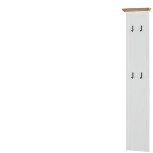 Garderobenpaneel  Varese ¦ weiß ¦ Holzwerkstoff ¦ Maße (cm): B: 41 H: 195 T: 9.0