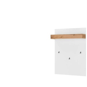 Garderobenpaneel   ¦ weiß ¦ Holzwerkstoff ¦ Maße (cm): B: 100 H: 135