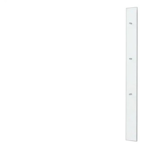 Garderobenpaneel  Xena ¦ weiß ¦ Holzwerkstoff,Glas ¦ Maße (cm): B: 16 H: 170 T: 7.0