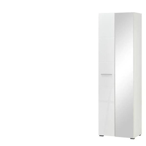Garderobenschrank 2-türig - weiß - Materialmix - 60 cm - 192,5 cm - cm 35,0 | Möbel Kraft