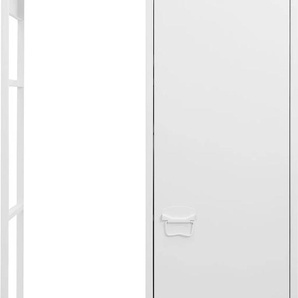 Garderobenschrank ANDAS Jensjorg Schränke Gr. B/H/T: 80 cm x 175 cm x 45 cm, 1 St., weiß Baby Kindergarderoben Mit Kleiderstange und 3 Einlegeböden