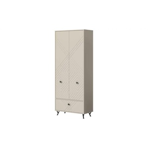 Garderobenschrank - beige - Materialmix - 80 cm - 190 cm | Möbel Kraft
