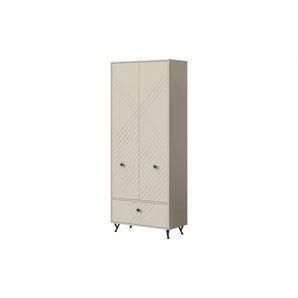 Garderobenschrank - beige - Materialmix - 80 cm - 190 cm - cm 35,0 | Möbel Kraft