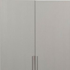 Garderobenschrank WOOOD Rens Schränke Gr. B/H/T: 110 cm x 210 cm x 58 cm, grau Garderobenschränke