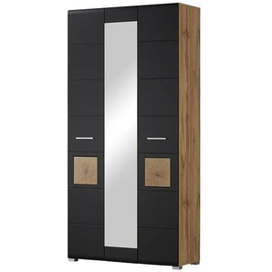 Garderobenschrank  Cortina ¦ schwarz ¦ Maße (cm): B: 99 H: 203 T: 40.0