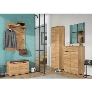 Garderobenschrank 59 x 199 x 34cm Braun
