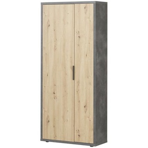 Garderobenschrank - holzfarben - Materialmix - 85 cm - 192 cm - 35,5 cm | Möbel Kraft